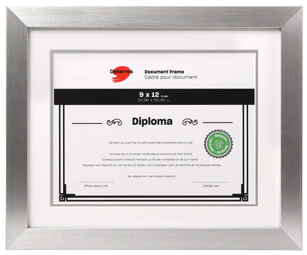 Diploma Frame Silver - 8.5x11"