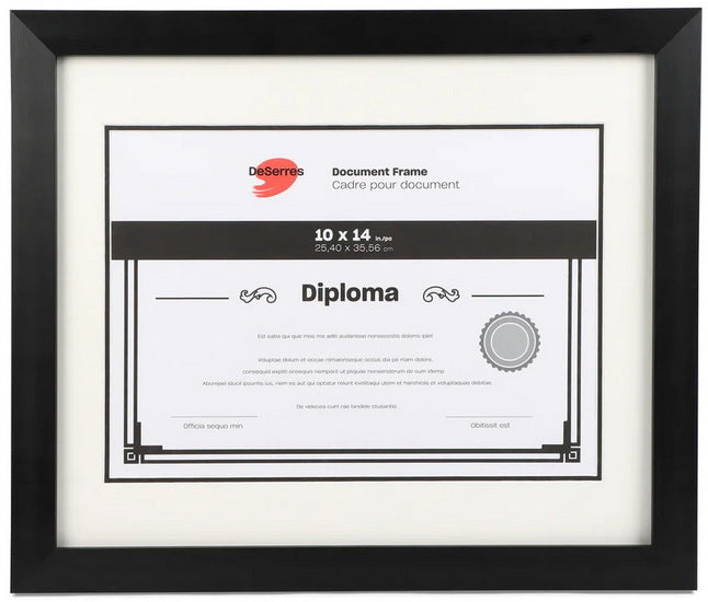 Diploma Frame Black - 10x14"