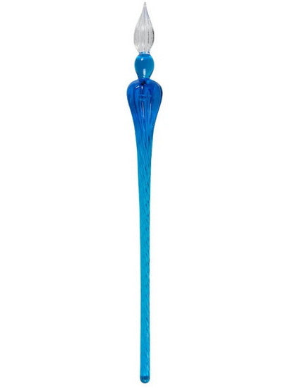 Stylo en verre soufflé à la main - bleu outremer