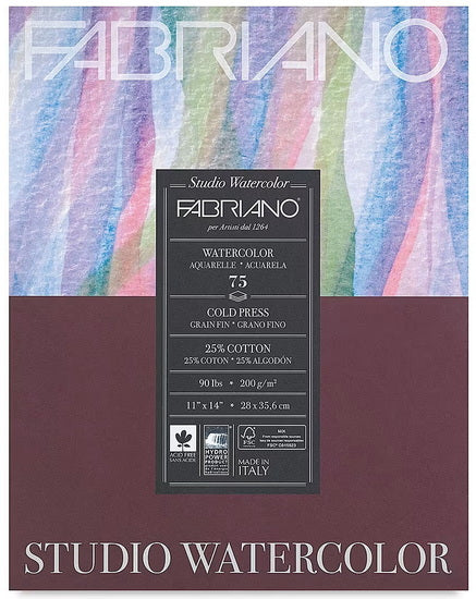 Studio watercolour pad - 8 X 10 INCHES - 20 GRAMPERSQUAREMETER