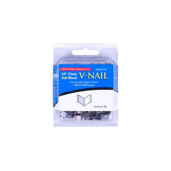 Clou en v - bois mou, 1/4 po