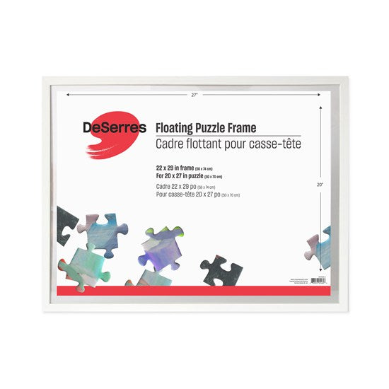 Puzzle frame suspension white 20x27"