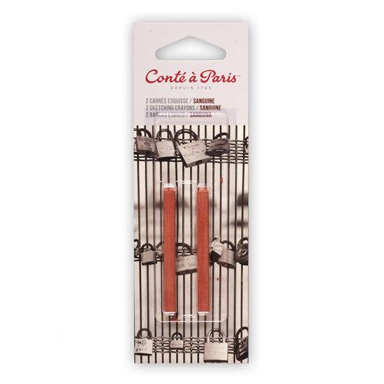 Set of 2 Sketching Crayons Sanguine