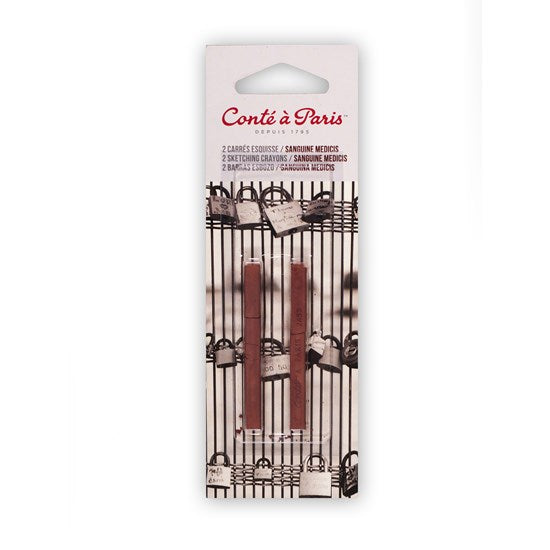 Set of 2 Sketching Crayons Sanguine Medicis