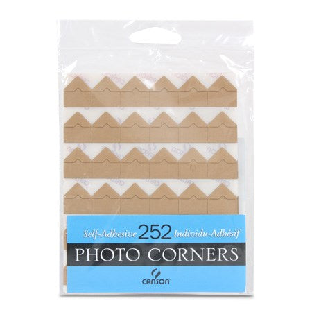Coins photos adhésifs - kraft (252)