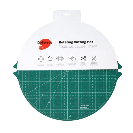Tapis de coupe rotatif vert - 14po