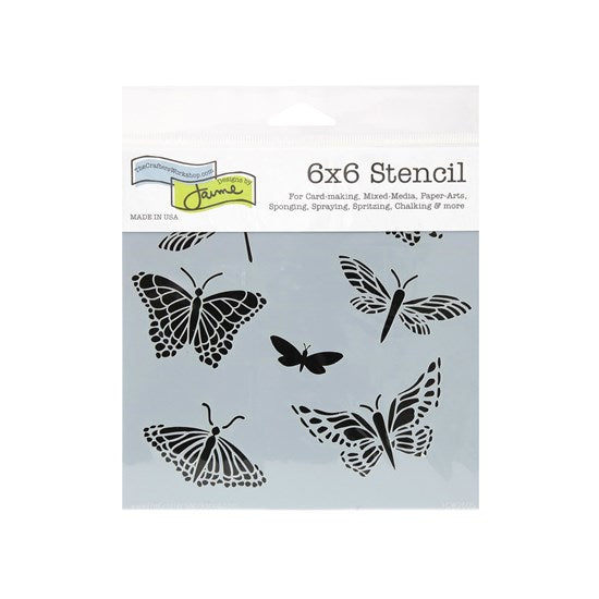 Pochoir  mariposas 6x6po