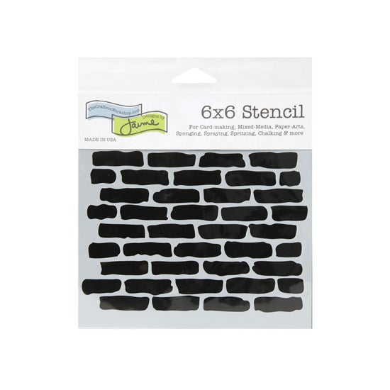 Stencil  Bricks- 6X6"