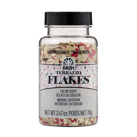 Éclats de couleurs terrazzo rouge- 70g