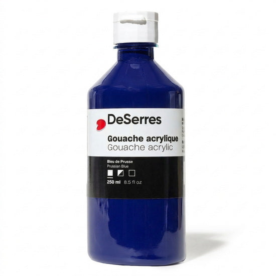 Gouache acrylique bleu de prusse - 250ml