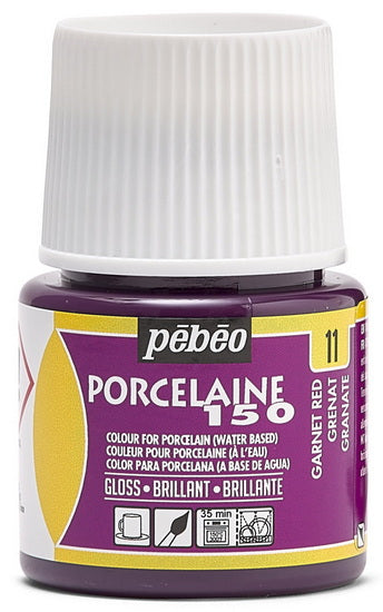 Porcelain paint - porcelaine 150 - 45ml - garnet red