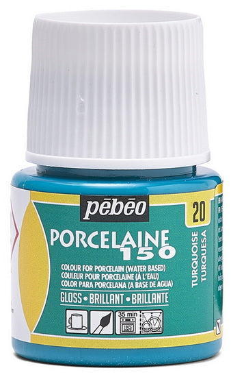 Porcelain paint - porcelaine 150 - 45ml - turquoise