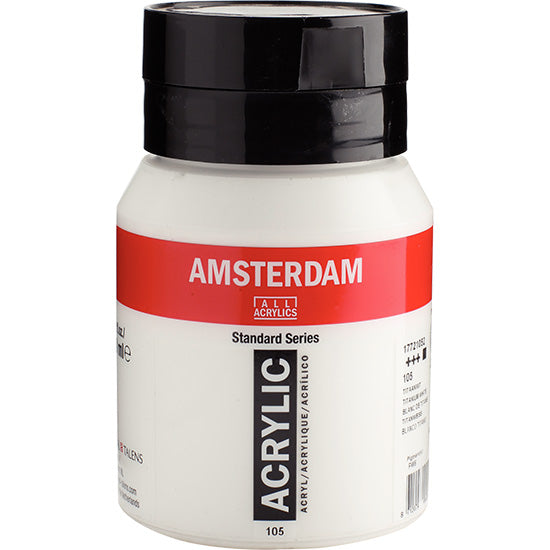 Amsterdam Acrylic Titanium White - 500ml