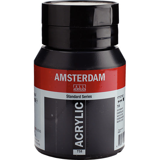 Amsterdam Acrylic Oxidized Black - 500 ml