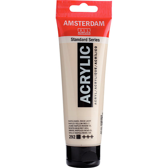 Acrylique amsterdam  jaune naples rouge clair - 120ml