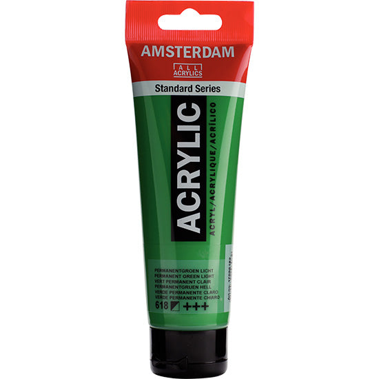 Amsterdam Acrylic Permanent Green Light - 120ML
