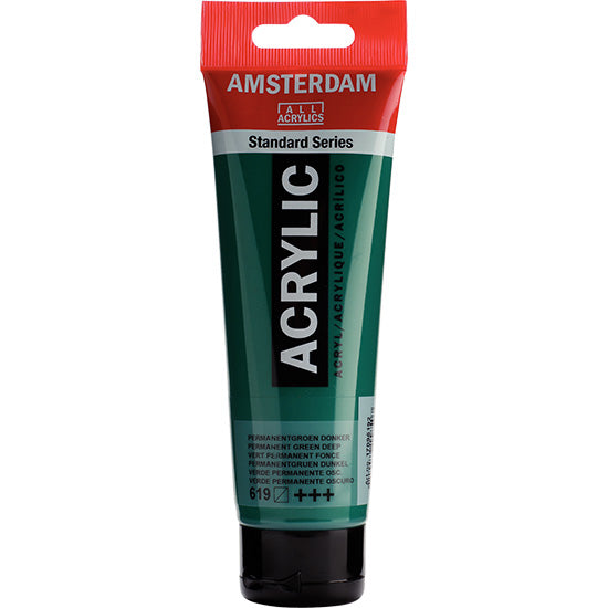 Amsterdam Acrylic Dark Permanent Green - 120ml