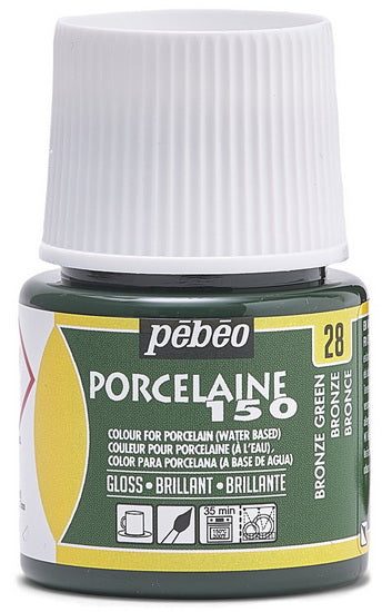 Porcelain paint - porcelaine 150 - 45ml - bronze green
