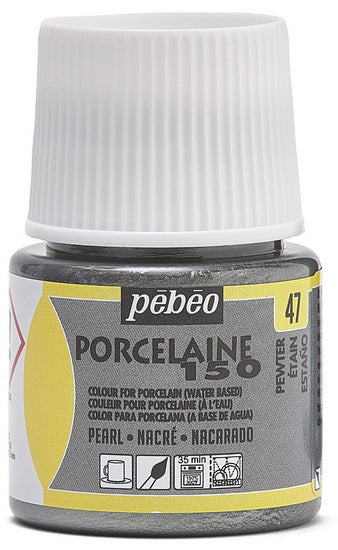 Porcelain paint - porcelaine 150 - 45ml - pewter