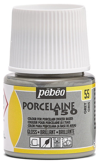 Peinture porcelaine - porcelaine 150 - 45ml - gris