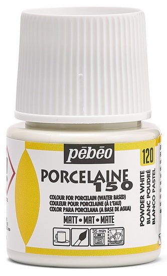 Porcelain paint - porcelaine 150 - 45ml - powder white