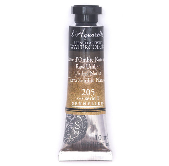 Aquarelle tube - 10ml - terre ombre naturelle - s1
