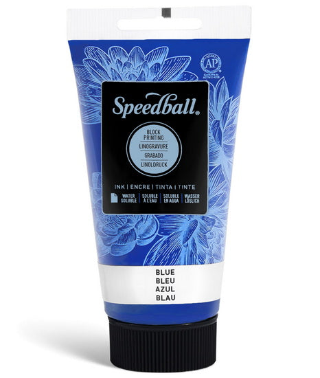 Encre linogravure bleu - 2.5oz