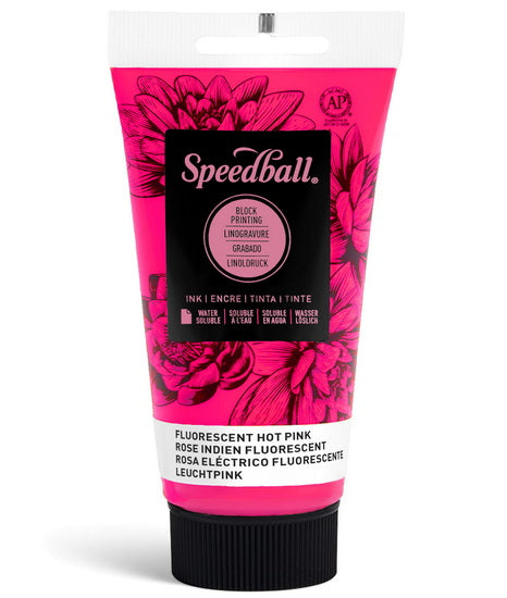 Linocut Ink Fluo Pink - 2.5oz