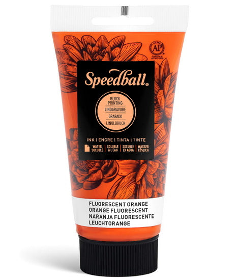 Linocut Ink Fluo Orange - 2.5oz