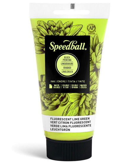 Linocut Ink Fluo Green - 2.5oz