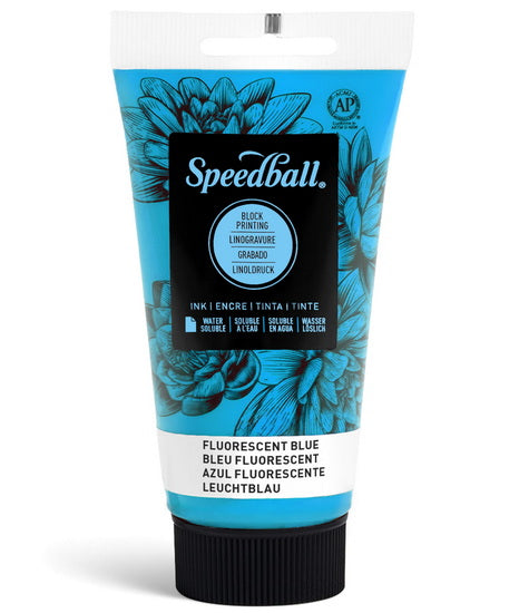Linocut Ink Fluo Blue - 2.5oz