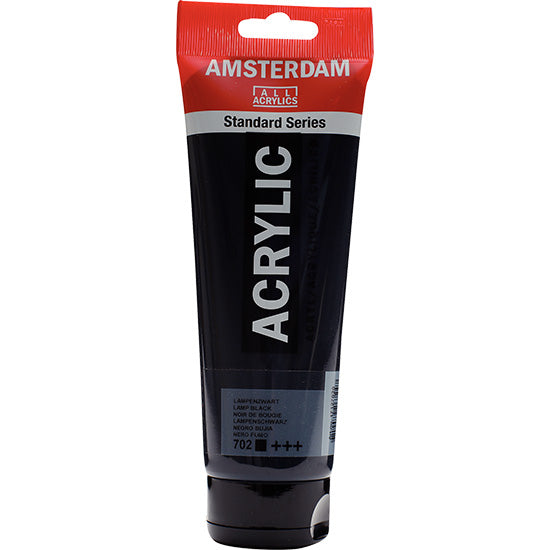 Amsterdam Acrylic Black Candle - 250ml