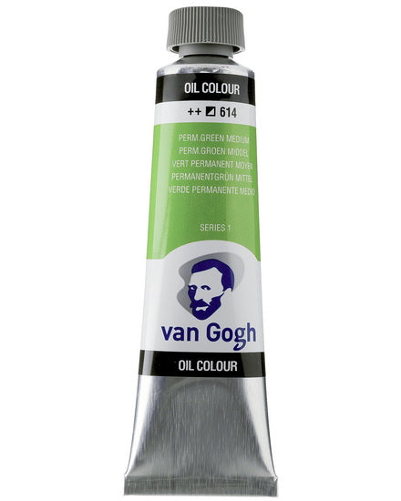 Van Gogh Oil  Permanent Green Medium -40ML Series 1