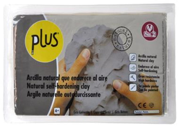 PLUS Self-Hardening Clay - CONCRETE GREY - 1 KILOGRAM