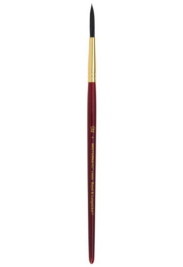 Nocturna Brush Short Handle Script Liner #6