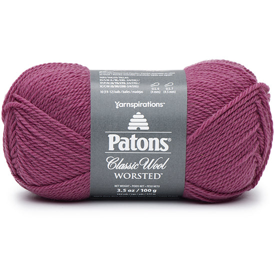 Classic wool yarn #4 - 100g - rich raspberry