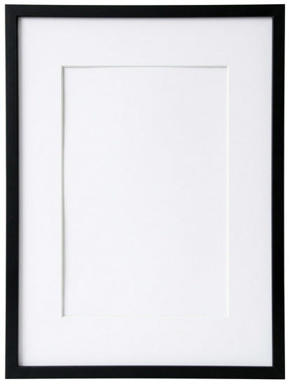 RUBBERWOOD FRAME BLACK 8x10 MAT 5x7