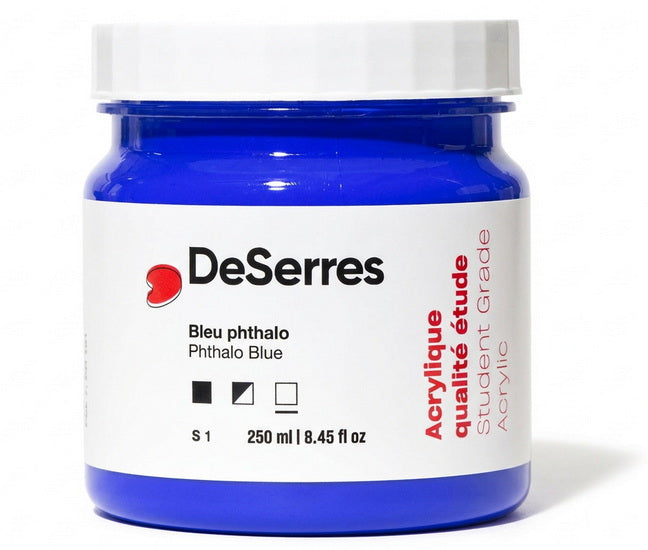 Acrylique étude bleu phtalo - 250ml