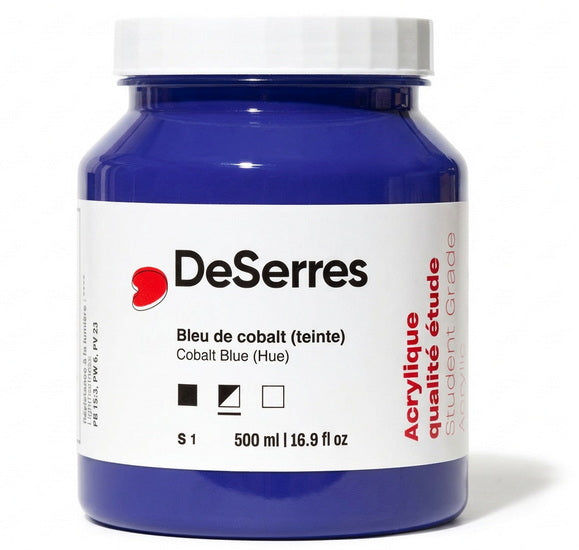 Acrylique étude bleu cobalt imitation - 500ml
