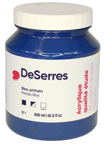 Acrylique étude bleu phtalo - 500ml