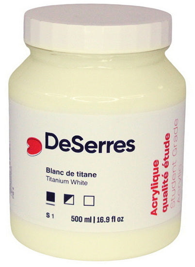 Acrylique étude blanc de titane - 500ml