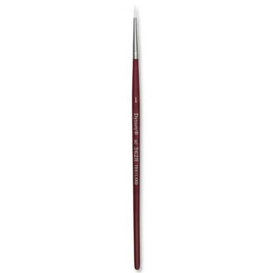 Brush Short Handle/Synthetic Bristle Round - #1