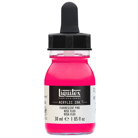 Acrylic Ink Fluorescent Pink- 30ml