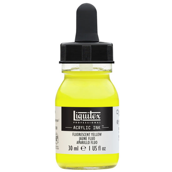 Acrylic Ink Fluorescent Yellow- 30ml