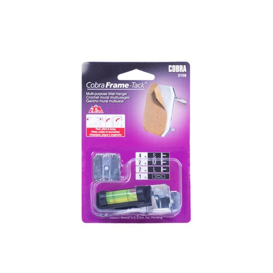Set of Frame-Tack® Hangers - 8 Pieces, Assorted