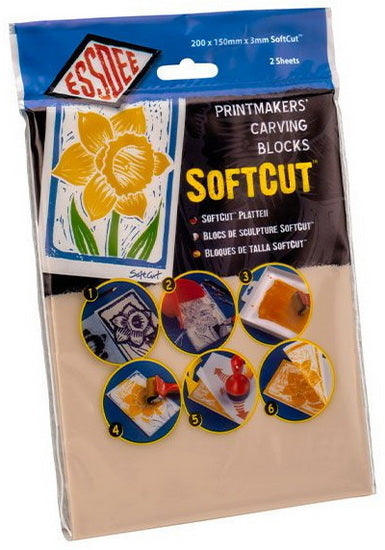 Ens. 2 plaques softcut 3mm - 20x15 cm
