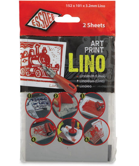 Set of 2 Linoleum Sheets 3.2mm - 15X10cm