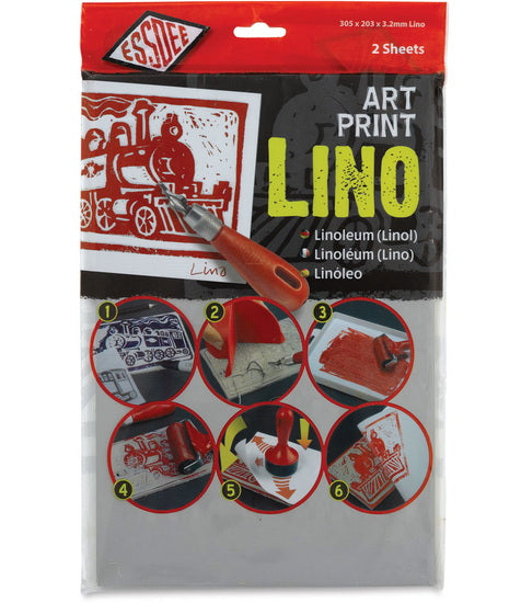 Set of 2 Linoleum Sheets 3.2mm - 20X30cm