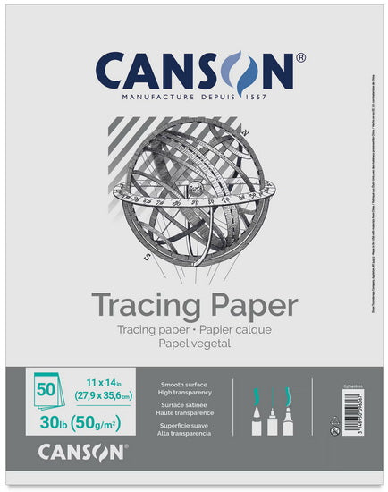 Tracing paper pad - 30lbs - 11x14in (50s)