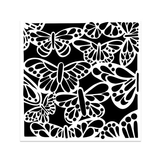 Pochoir papillons 6x6po